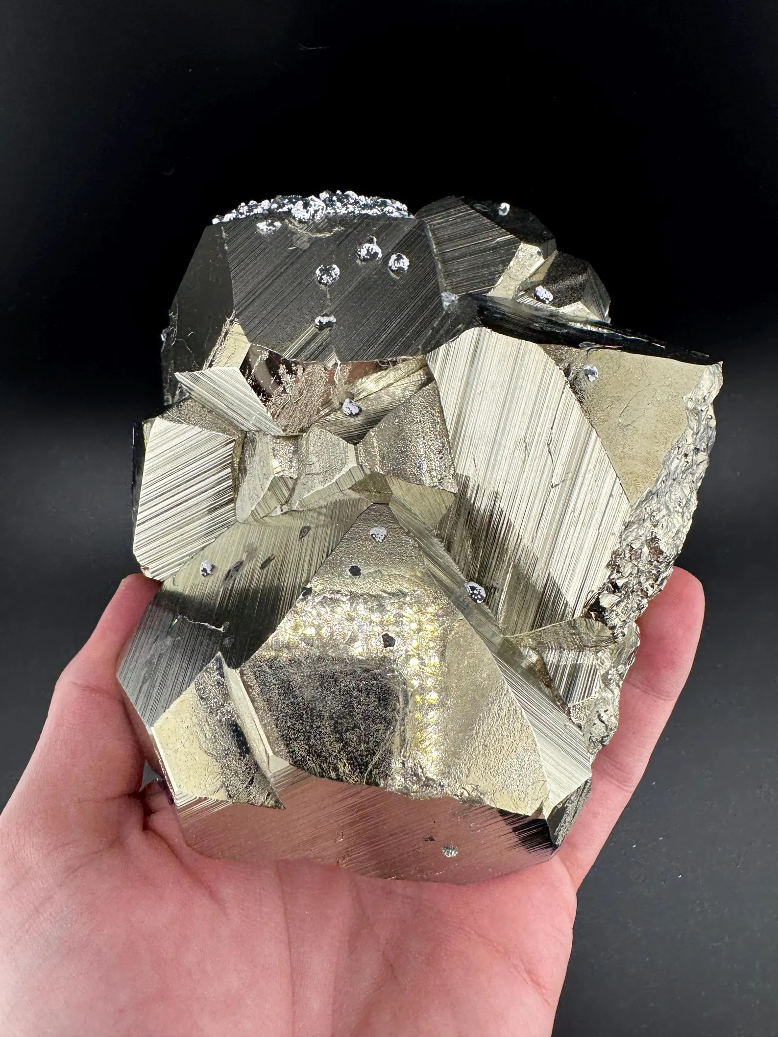 Pyrite - Large, Lustrous, Dodecahedral Specimen